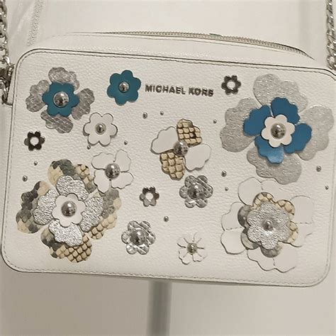 michael kors jet set floral crossbody|michael kors studded crossbody bag.